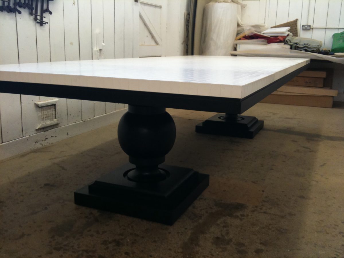 Black & White Dining Table - Baring Furniture