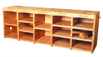 oak shoe storage bench 2